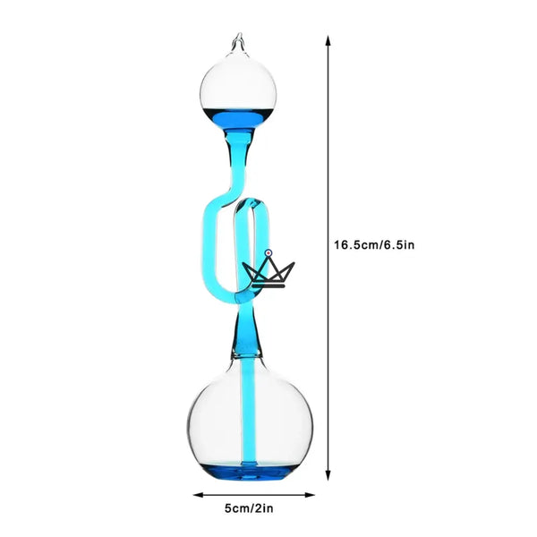 Glass Franklin's boiling point, blue liquid that boils in your hand — HEAT