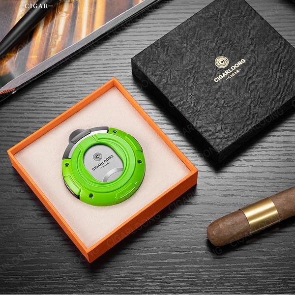 Orbis Nox Cigar Cutter — 2-in-1 Guillotine & V-Cut Pop-Up