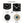 Silent mathematical wall clock with black background - ALGORA