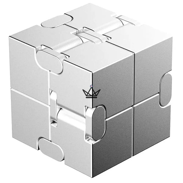 Anti-stress metal infinity cube for desk - SPIRA