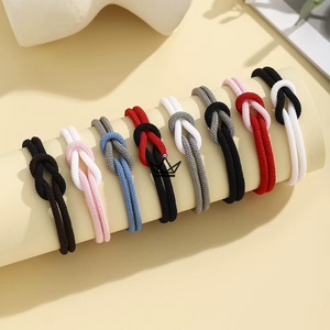 Nautilus Bracelet - Two-Tone Marine Knot & Clip - Ideal for Couples