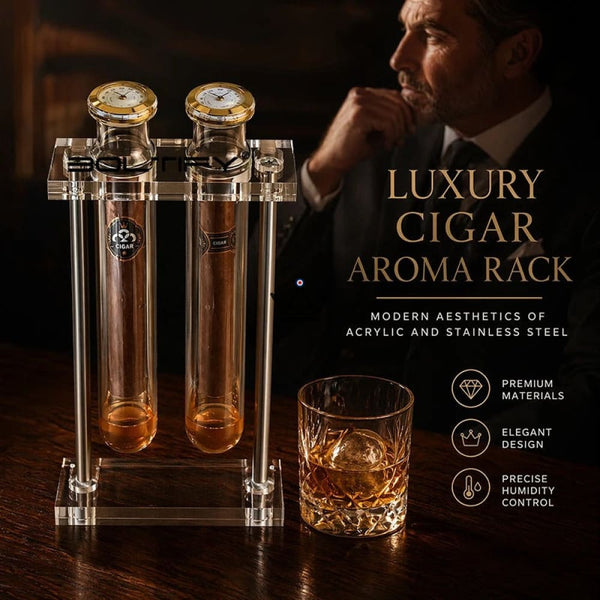 Infuseur à Cigare Double Tube Verre Hygromètre - INFUSIO TWIN
