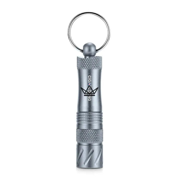 3-in-1 cigar punch keychain with hidden needle — VIGIE, Blue