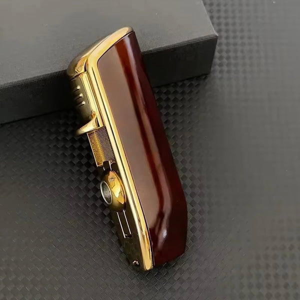 Briquet Chalumeau COHIBA - 3 Torches HOUDINI cigare bordeau