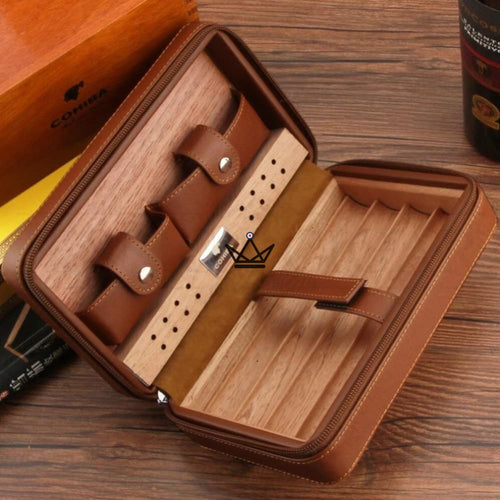 Reisehumidor aus Leder - COHIBA STYLE