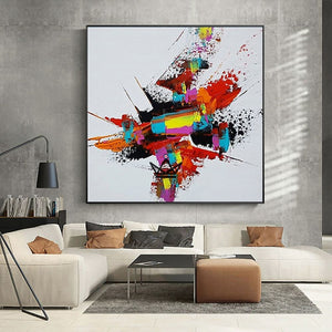 Peinture à l'huile sur toile XXL - Fusion Chromatique - [] - toile - Cadeau, Noël, Anniversaire, Original, Fête des pères, fête des mères - Atelier Atypique