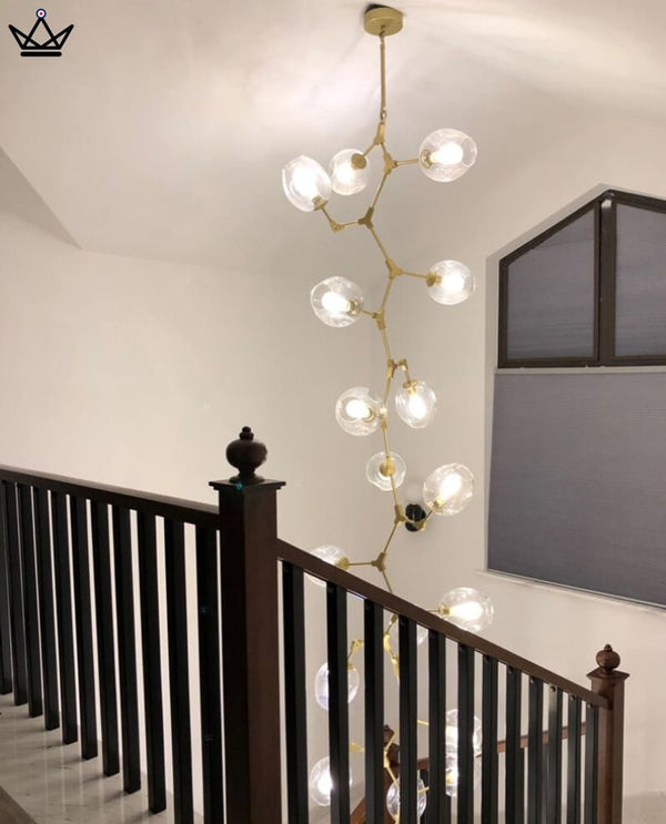 Lustre plafonnier industriel articulé - Branching Bubble Vertigo -  - luminaire - Cadeau, Noël, Anniversaire, Original - Atelier Atypique