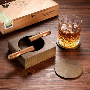 Set Cendrier Cigare - Whisky Spark -  - cendrier - Cadeau, Noël, Anniversaire, Original - Atelier Atypique