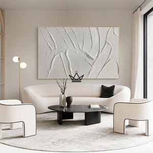 Peinture à l'huile sur toile XXL - Éclat Minimaliste -  - toile - Cadeau, Noël, Anniversaire, Original - Atelier Atypique