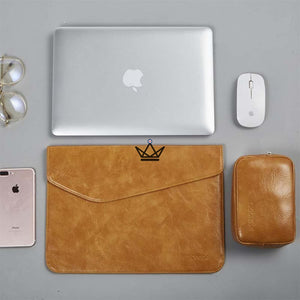 Housse en cuir pour MacBook Pro 13" - LUCA - ["Housse PC"] - Housse MacBook - Cadeau, Noël, Anniversaire, Original, Fête des pères, fête des mères - Atelier Atypique