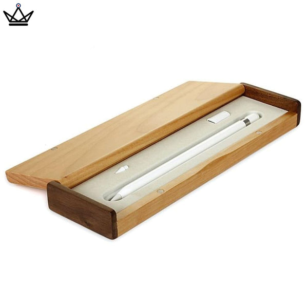 Boîte en bois avec support intégré pour Apple Pencil - Atelier Atypique