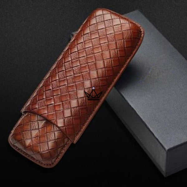 Etui à cigare de voyage cuir COHIBA - GRID - Atelier Atypique
